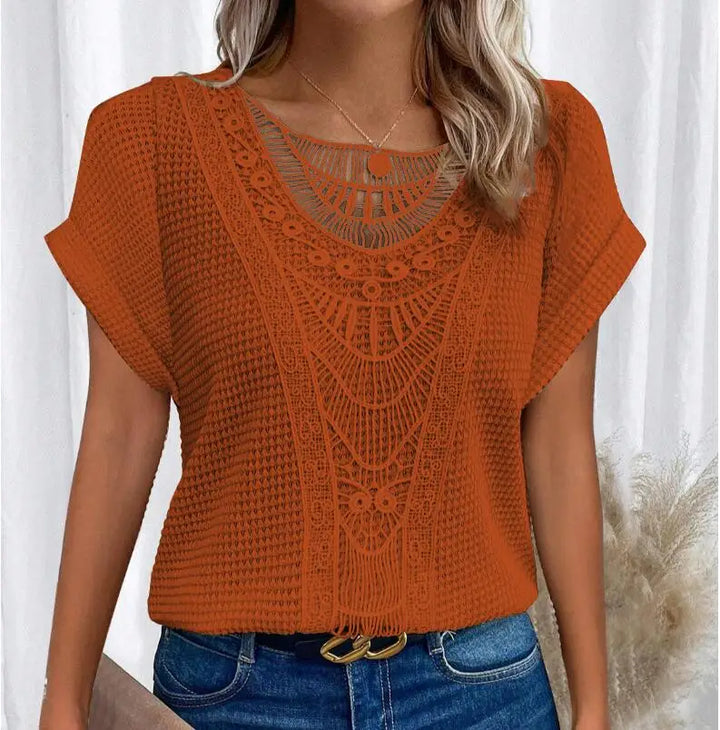 Levoire | Top Style Boho Orange Rouge