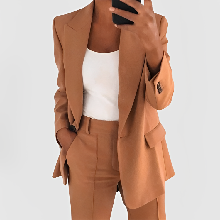 Levoire | Classique Blazer Dress Pour Femmes Braun