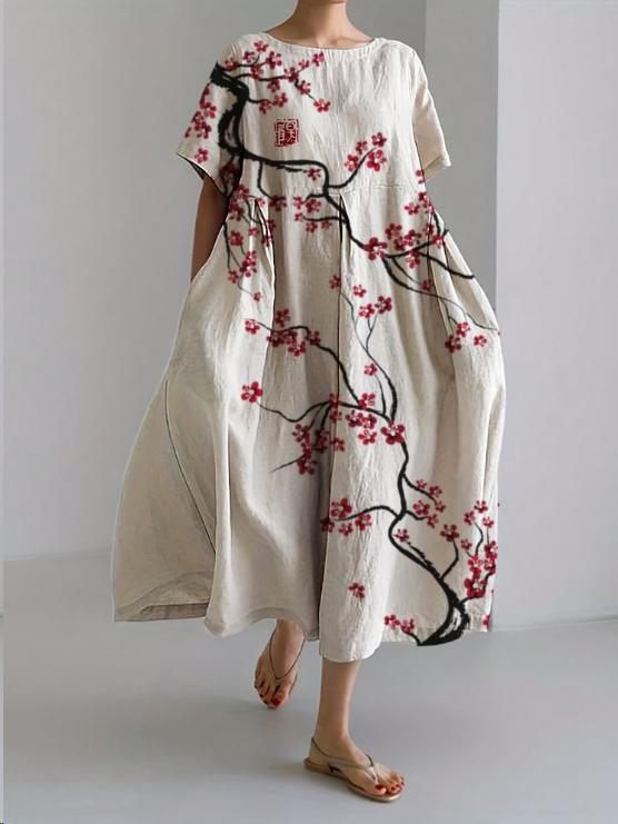 Levoire | Robe D'Été Légère Et Élégante Fleur de cerisier