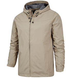 Levoire | Veste Décontractée Pour Homme Avec Capuche Confortable Et Stylée Kaki
