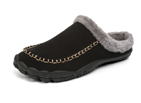 Levoire | Letts Sans Glissement Chaussures En Fourrure Douce Noir