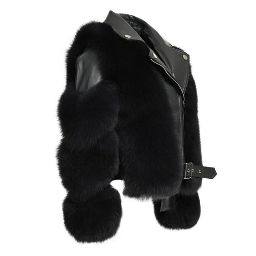 Levoire | Veste En Cuir De Luxe Arktis Avec Fourrure