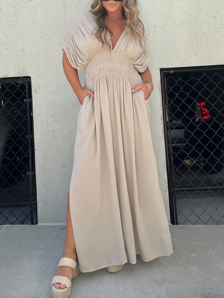Levoire | Robe Maxi D'Été Sans Bretelles Fluide Décontractée
