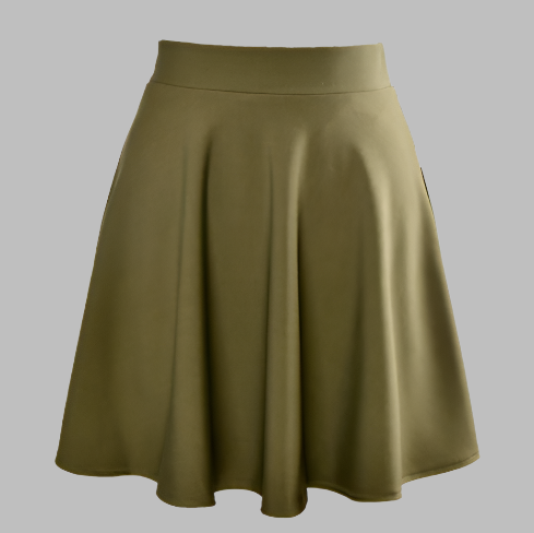 Levoire | Jupe Mini Moderne Pour Femmes Khaki