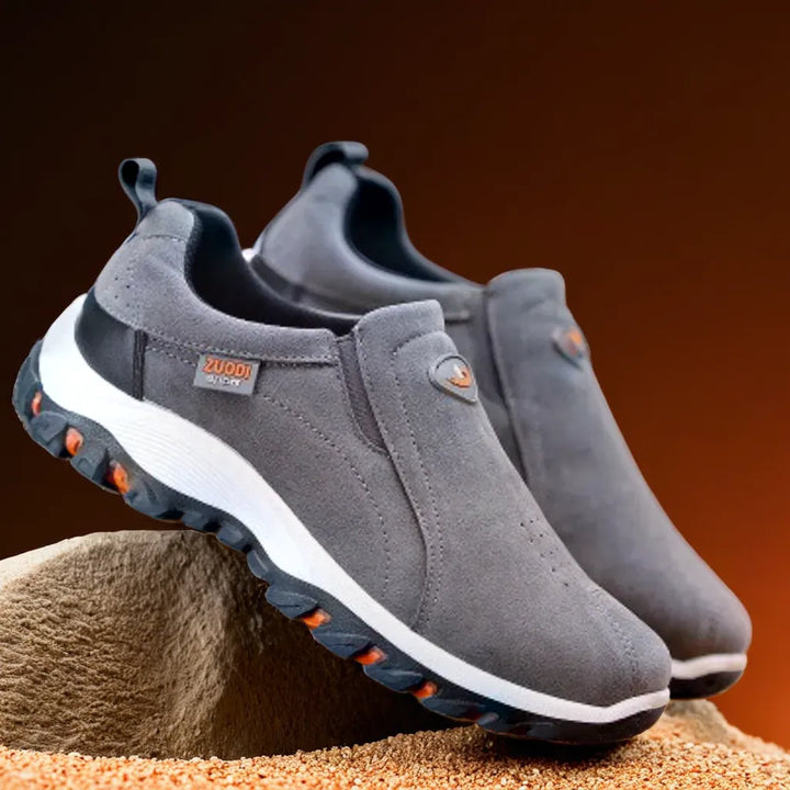 Levoire | Baskets Modernes À Enfiler Avec Une Forme Naturelle Pour Hommes Gris