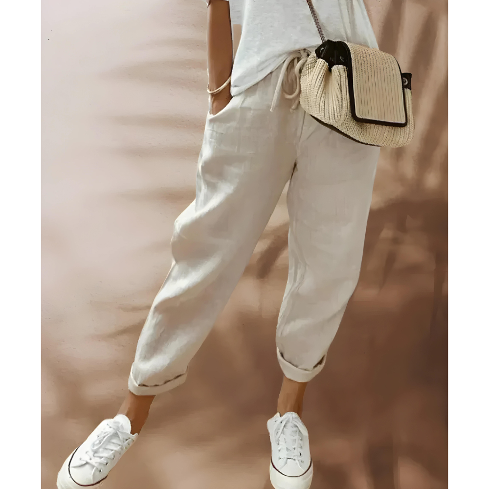 Levoire | Pantalon Avec Cordon Beige