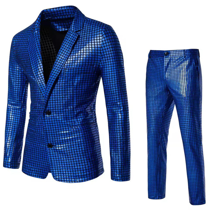 Levoire | Costume De Soirée À Paillettes Pour Hommes Dans L'Ensemble Bleu foncé