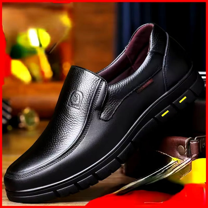 Levoire | Mocassin Homme À Semelle Plate En Cuir Pour Usage Extérieur Conception de l'ébène 2