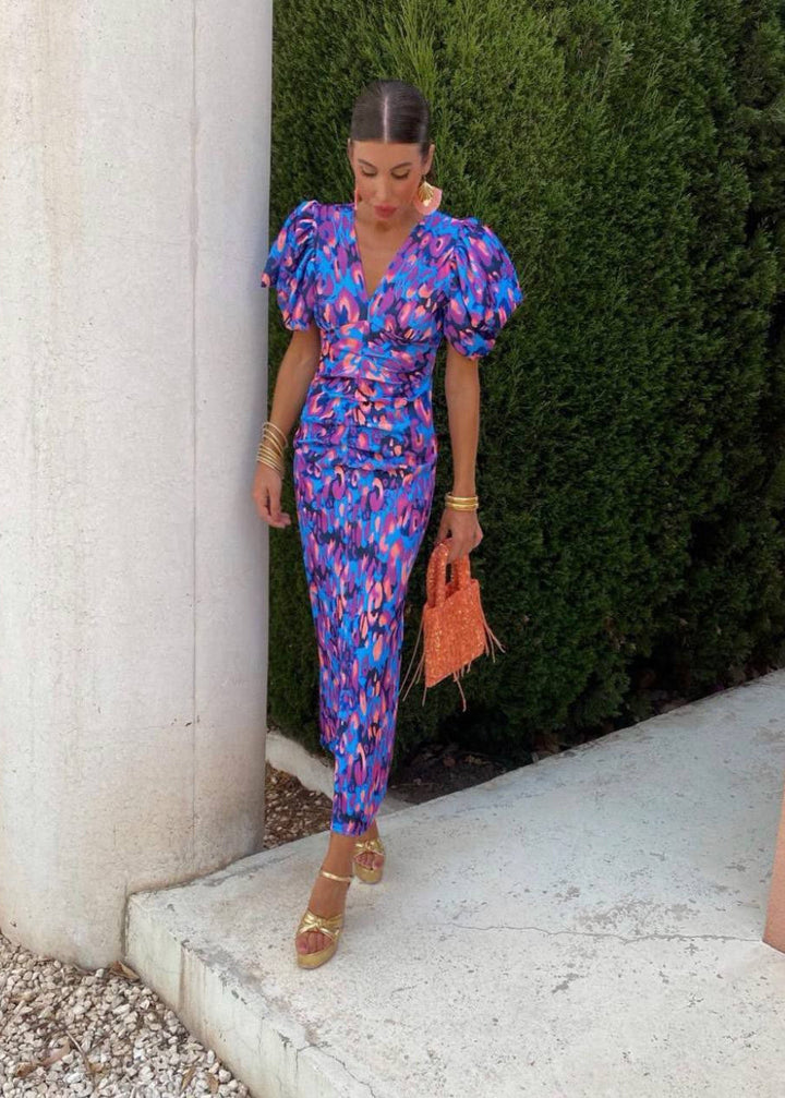 Levoire | Robe Fiesta Vibrante Et Éblouissante Violet