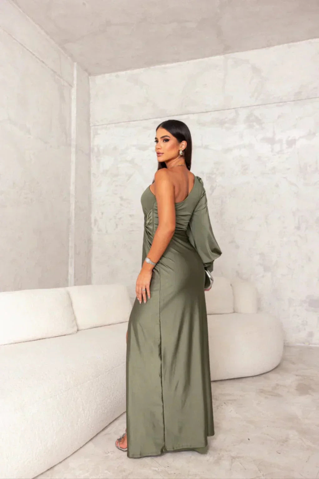 Levoire | Robe Satin À Une Épaule