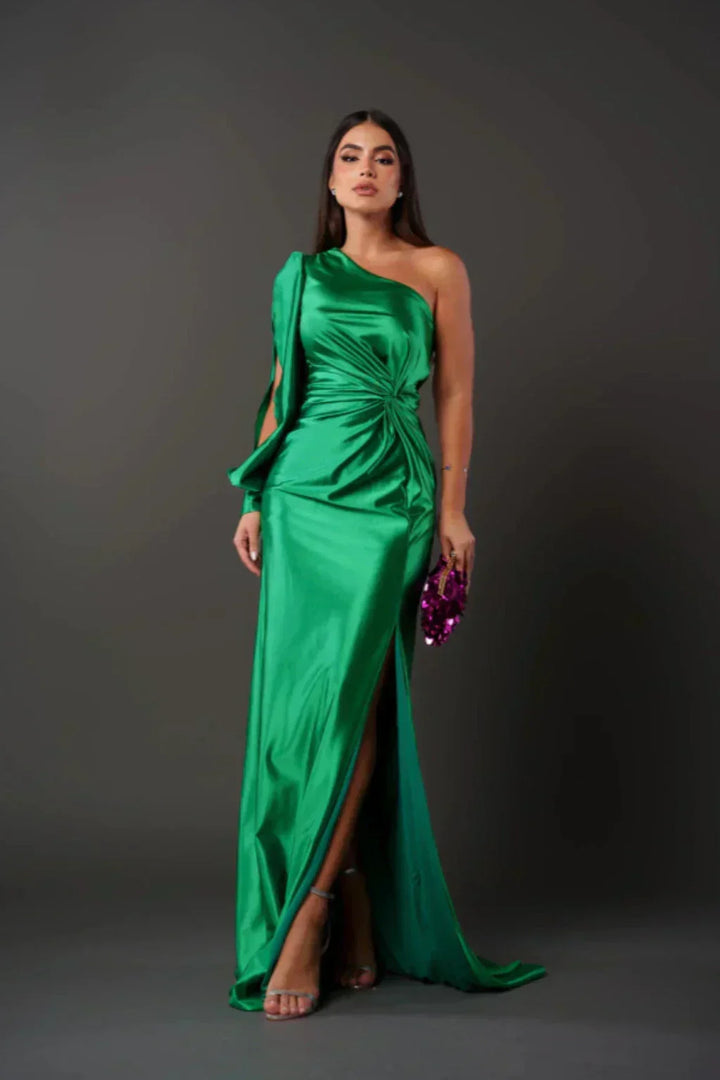 Levoire | Robe Satin À Une Épaule