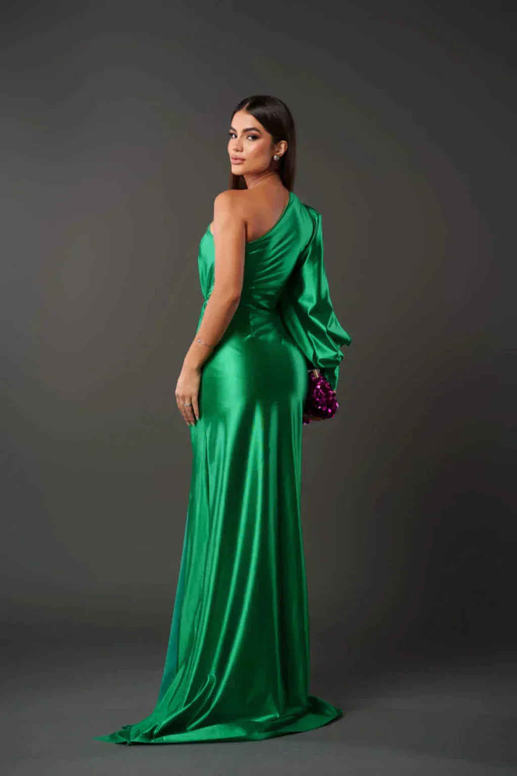 Levoire | Robe Satin À Une Épaule