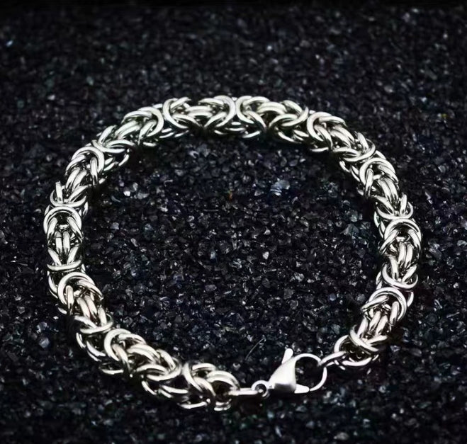 Levoire | Bracelet En Argent Sterling Tressé Élégant Fait Main Italien