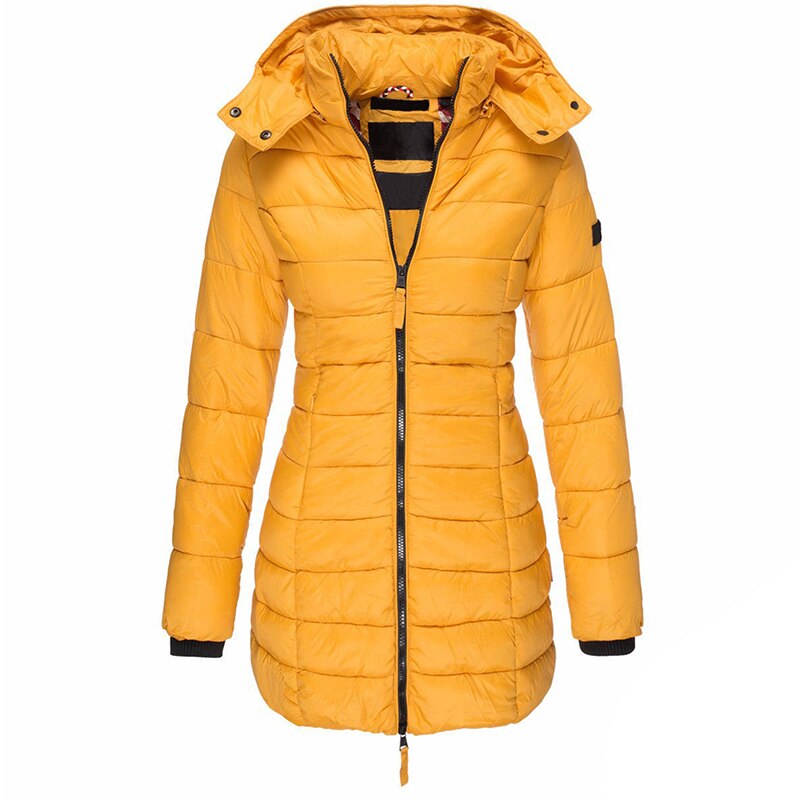 Levoire | Veste Longue En Duvet Jaune