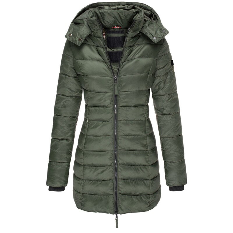 Levoire | Veste Longue En Duvet Vert