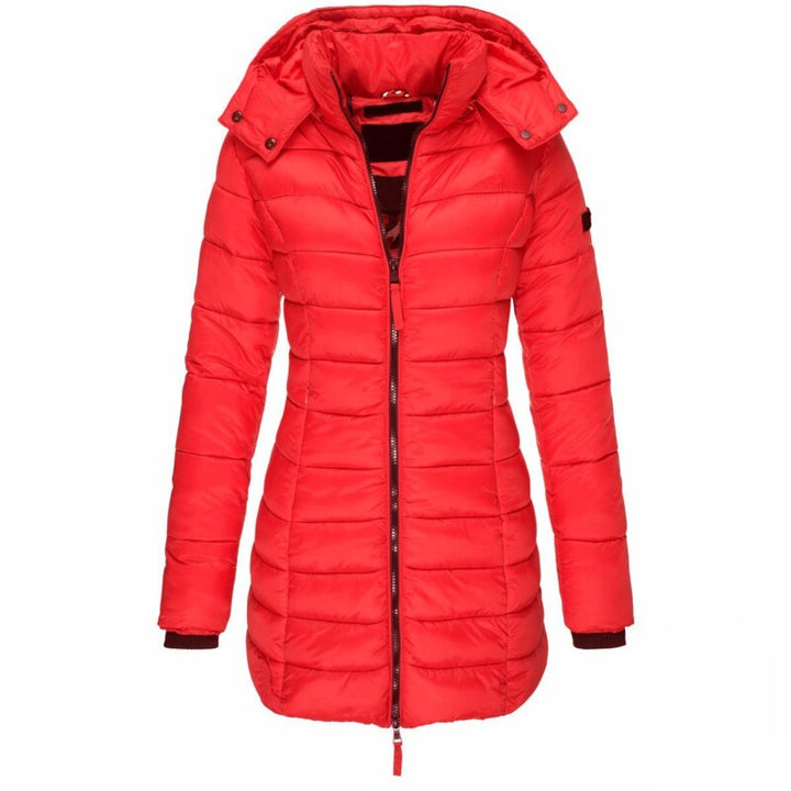 Levoire | Veste Longue En Duvet Rouge