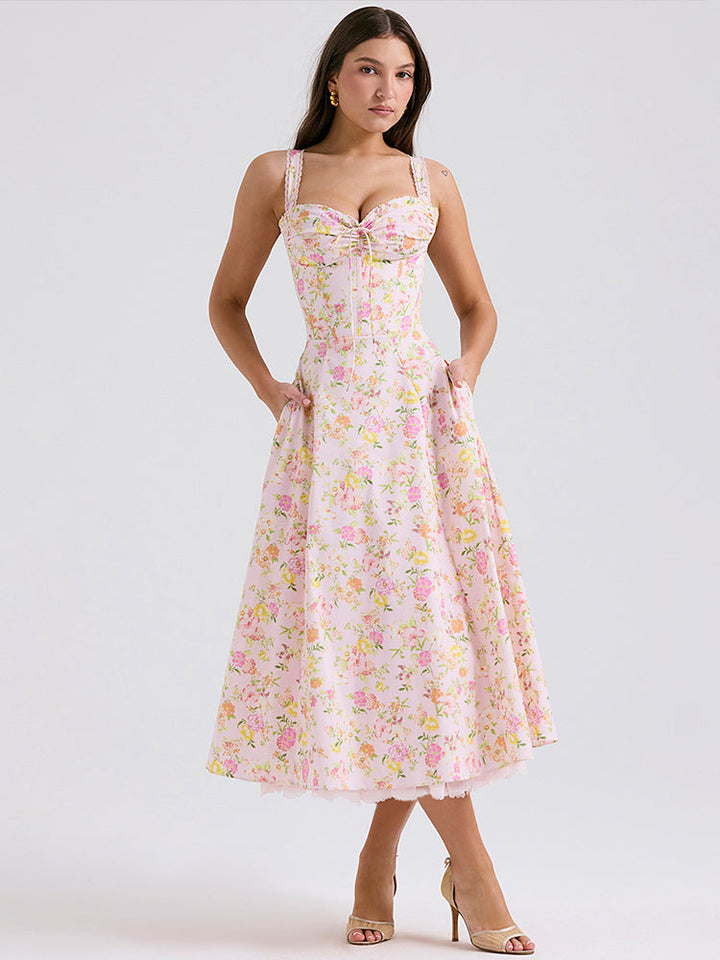 Levoire | Robe D'Été Bohème Pour Une Journée Inoubliable À La Plage Rosa