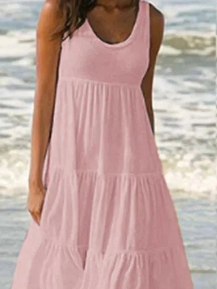 Levoire | Robe De Plage Boho Ibiza Rosa