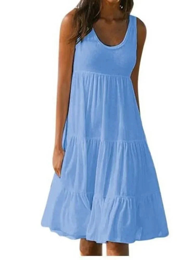 Levoire | Robe De Plage Boho Ibiza Bleu clair