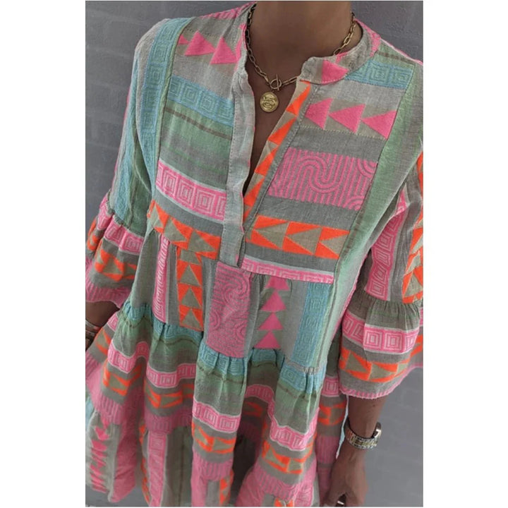 Levoire | Robe D'Été Décontractée Unique Avec Impression