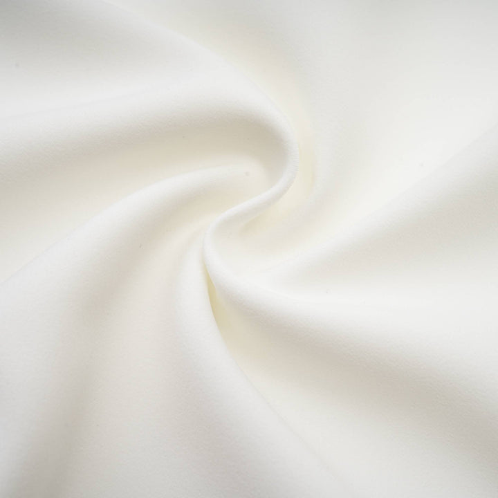 Levoire | Robe Midi Blanche Ornée De Cristaux