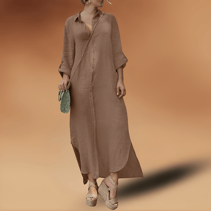 Levoire | Elegantti Pellavamekko Khaki