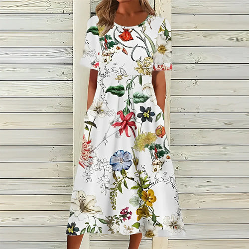 Levoire | Robe midi à motifs floraux