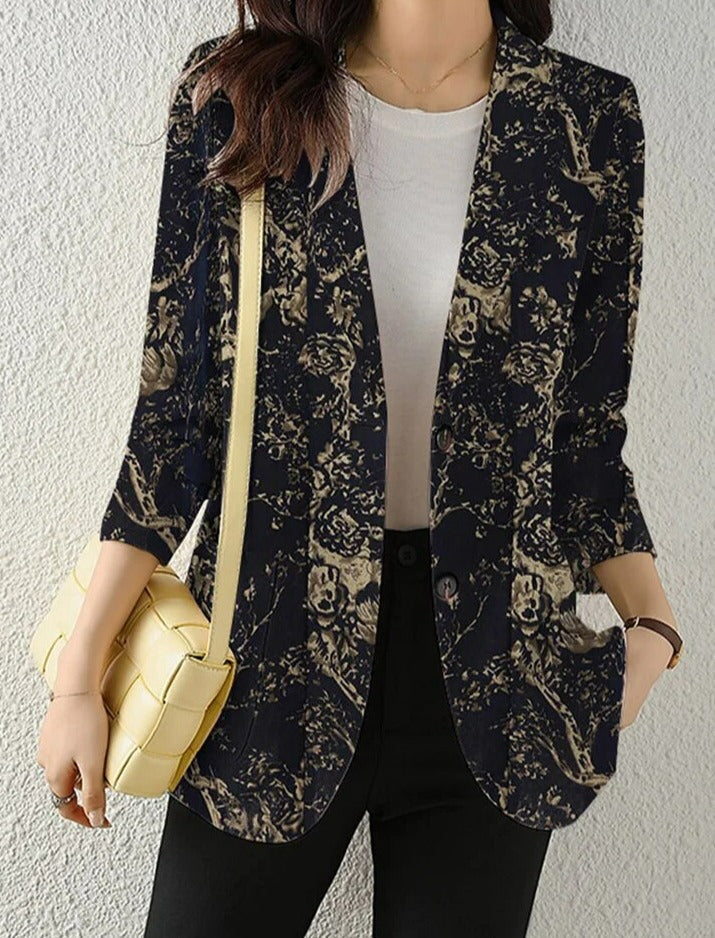 Levoire | Manteau Drapé Élégant D'Hiver Noir