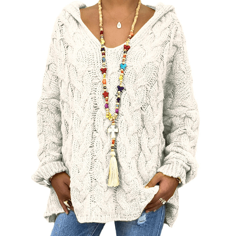 Levoire | Pull Femme Col Rond Élégant Confortable Blanc