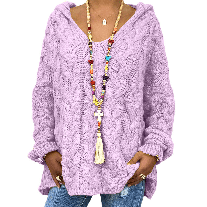 Levoire | Pull Femme Col Rond Élégant Confortable Lilas
