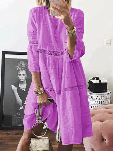 Levoire | Robe Brodée Avec Couverture Abdominale