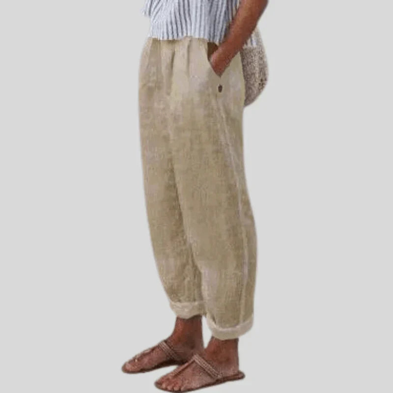 Levoire | Pantalons À La Mode Et Confortables Beige