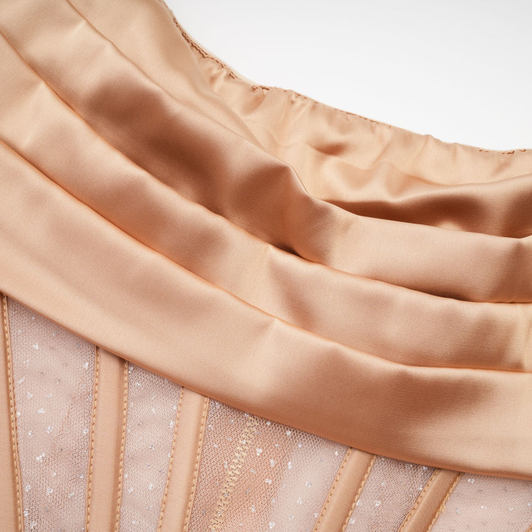 Levoire | Robe Mini Plissée À Épaules Dénudées