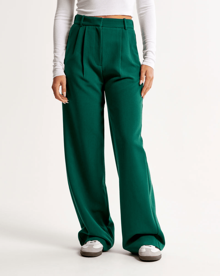 Levoire | Pantalon tailleur Sloane femme Vert foncé