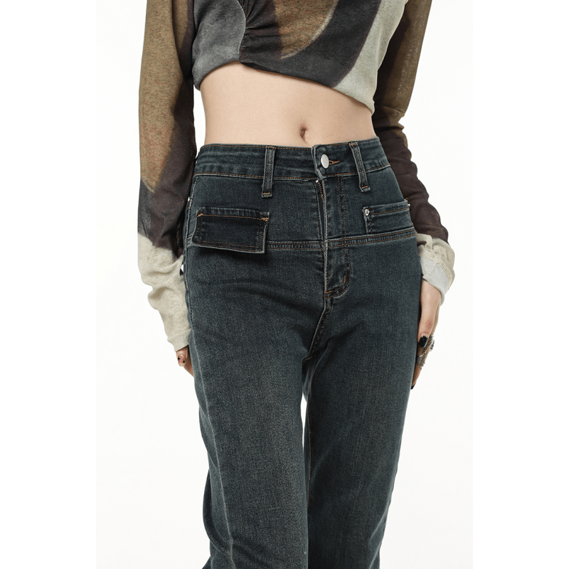 Levoire | Jean vintage noir taille haute