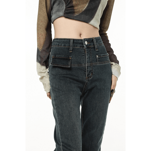 Levoire | Jean vintage noir taille haute