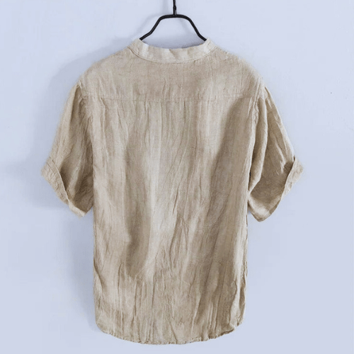 Levoire | Chemise homme chemise en lin japonais homme à manches courtes