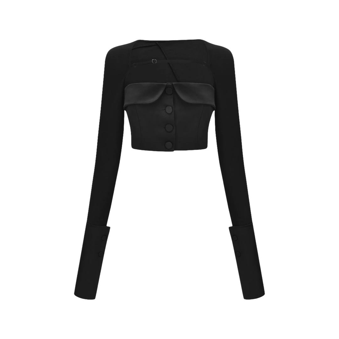 Levoire | Top À Bretelles Détail Crop & Jupe Ensemble Correspondant