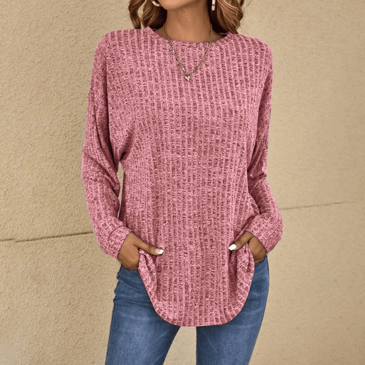 Levoire | Pull à côtes femmes Sweatshirt Cardigan Rosa