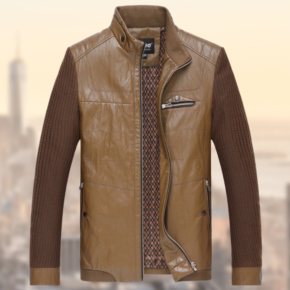 Levoire | Rennon Veste Zippée à Col Haut avec Poches de Sécurité Braun