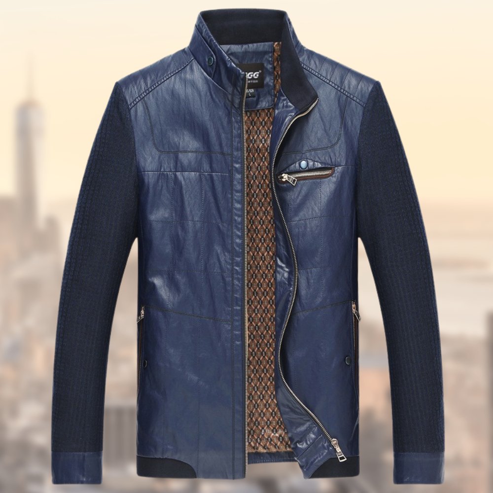 Levoire | Rennon Veste Zippée à Col Haut avec Poches de Sécurité Bleu