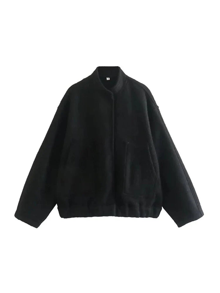 Levoire | Veste Bomber Confortable Grande Taille Noir
