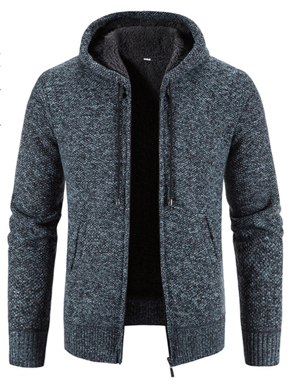 Levoire | Gilet Tricot Zippé Homme Bleu