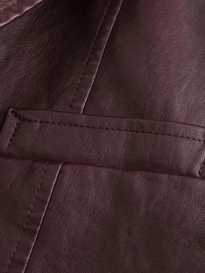 Levoire | Veste En Cuir Synthétique Avec Une Coupe Élégante