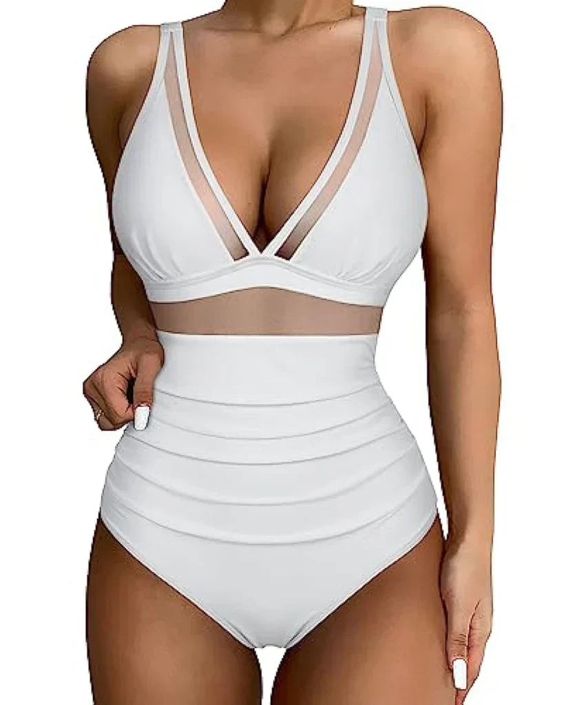 Levoire | Maillot De Bain Cove Pour Femmes Élégant, Confortable Et Soulignant Des Silhouettes Séculaires Blanc