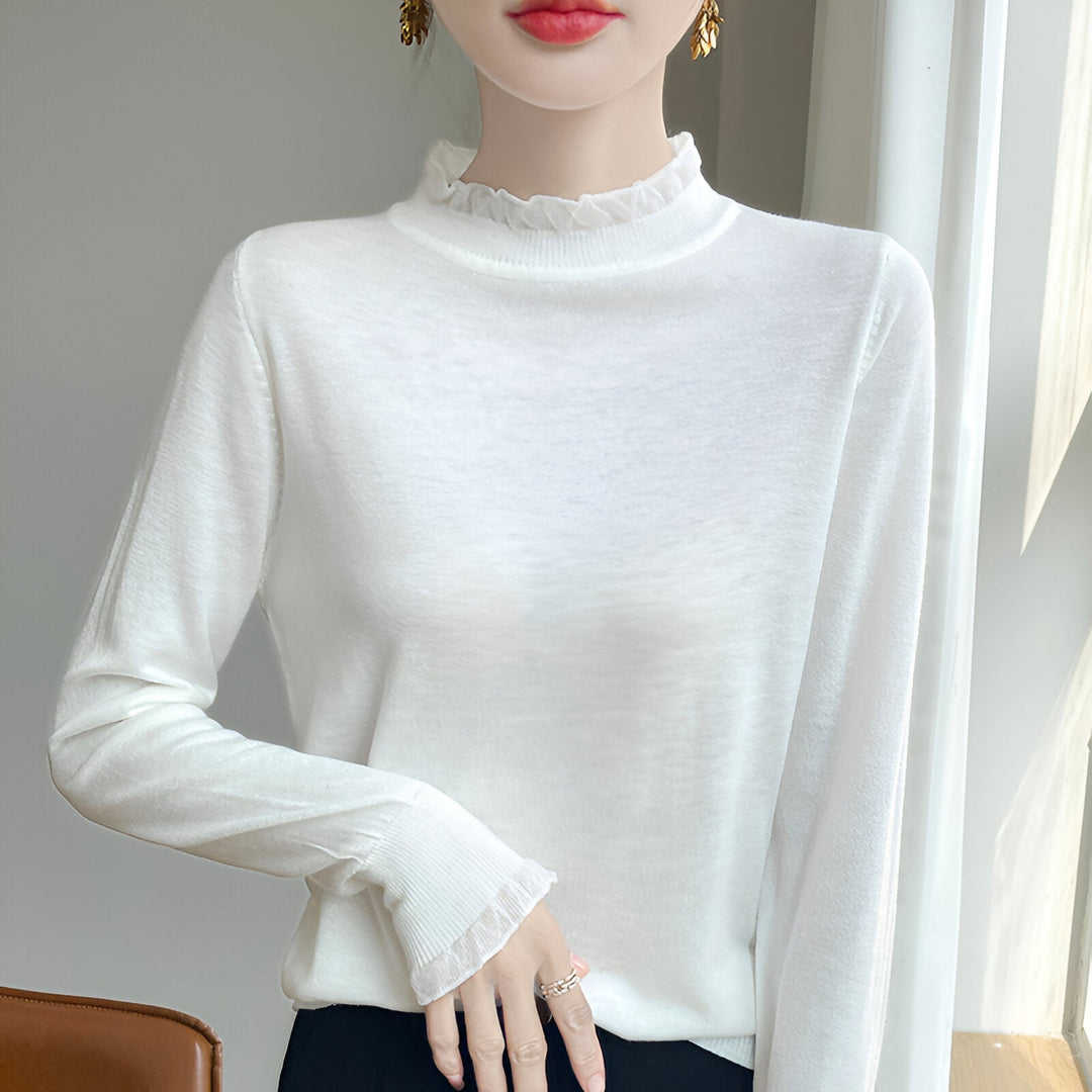 Levoire | Pull Pour Femmes Avec Une Sensation De Port Similaire Au Cachemire Blanc