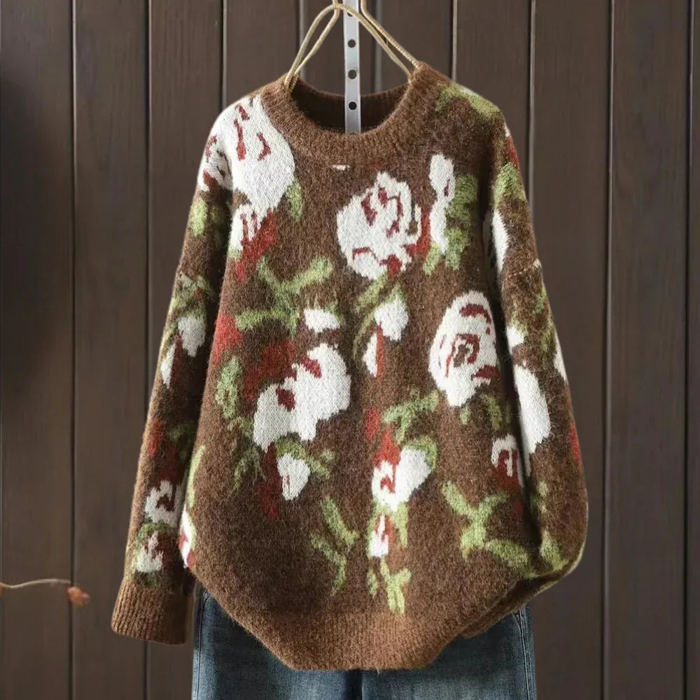 Levoire | Pull En Tricot Avec Motif Floral Pour Femmes