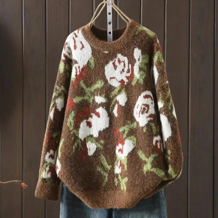 Levoire | Pull En Tricot Avec Motif Floral Pour Femmes