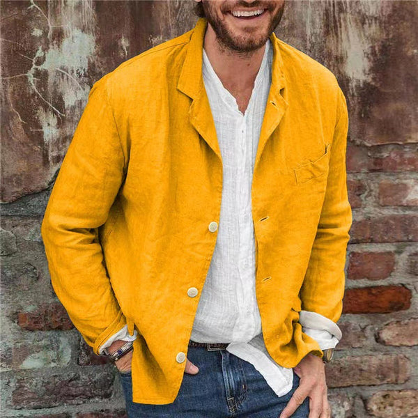 Levoire | Rento Manches Longues Lâche Veste Boutonnée Gul