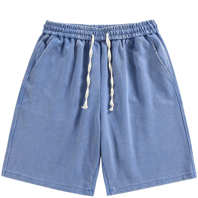 Levoire | Shorts en coton premium pour les tenues d'été et de loisirs pour hommes Bleu